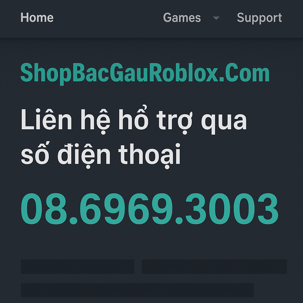 Hỗ Trợ ShopBacGauRoblox.Com
