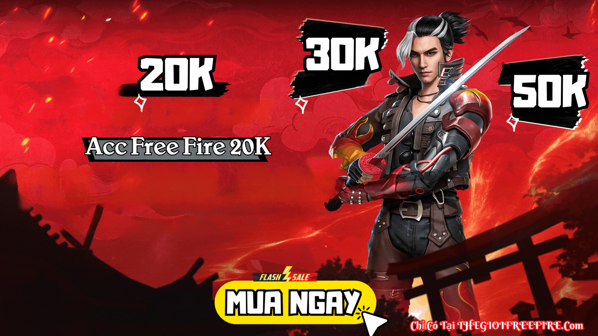 ACC FREE FIRE SALE 20K