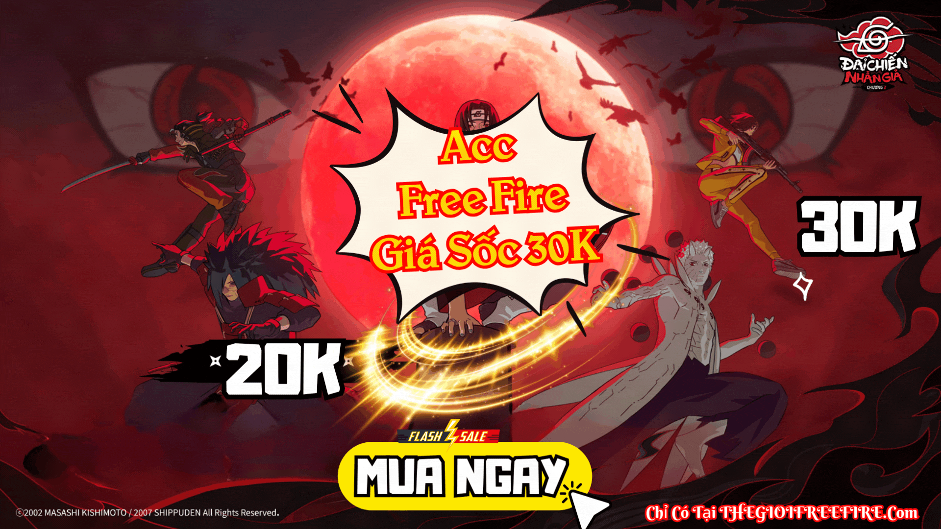ACC FREE FIRE TỰ CHỌN GIÁ RẺ